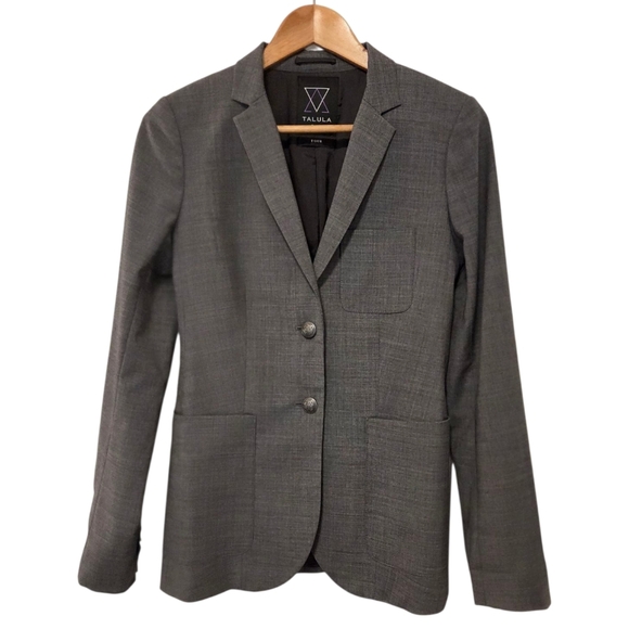 Aritzia - Talula Exeter Blazer - Charcoal - Size 4 - Picture 2 of 10